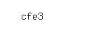 Captcha: cfe3
