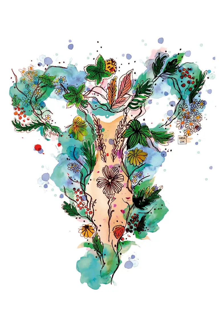 Ilustración del cuerpo de una mujer
