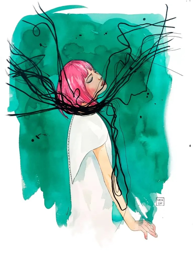 Ilustración de una mujer