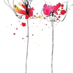 Acuarela de rosas